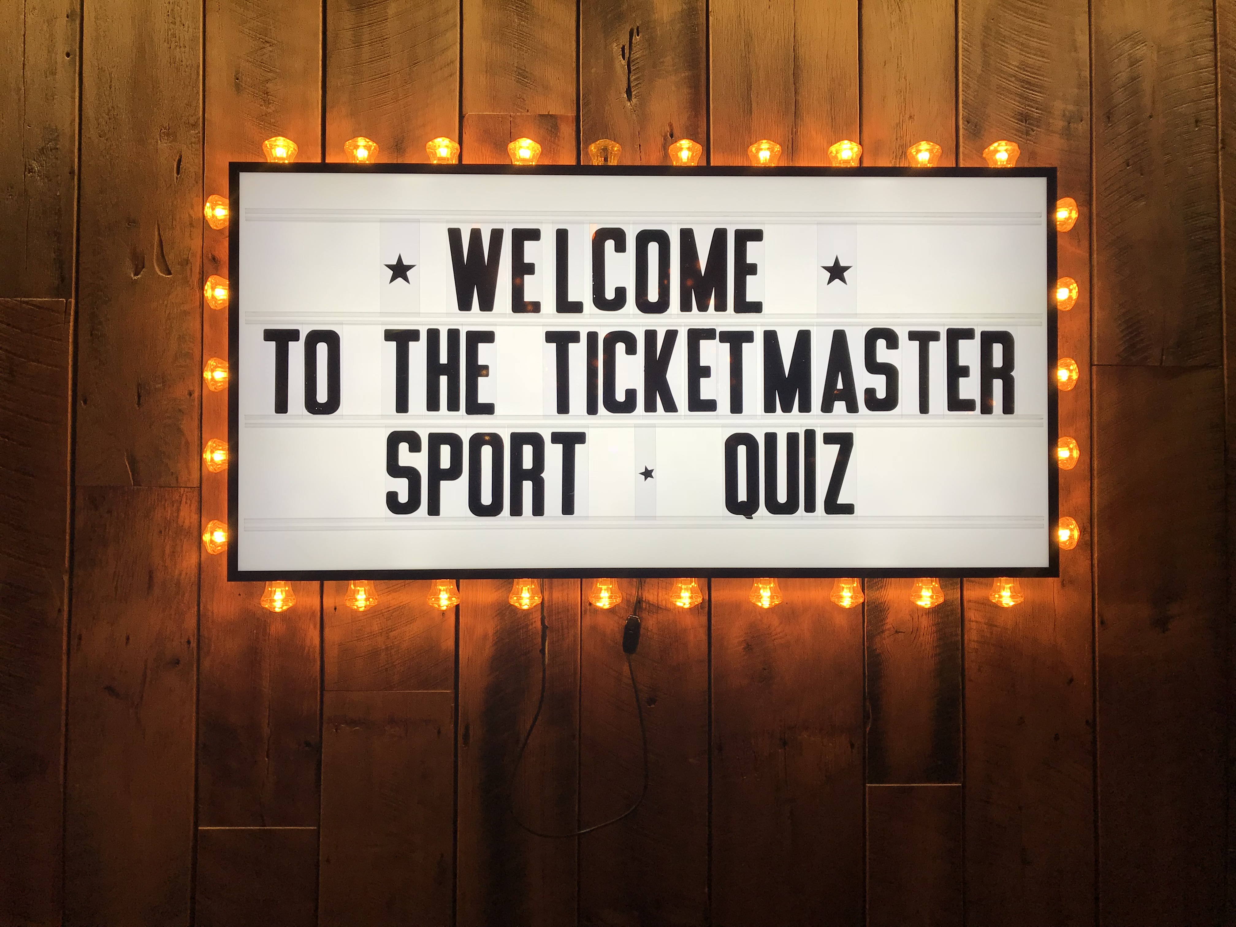 Ticketmaster Sport Annual Quiz 2018