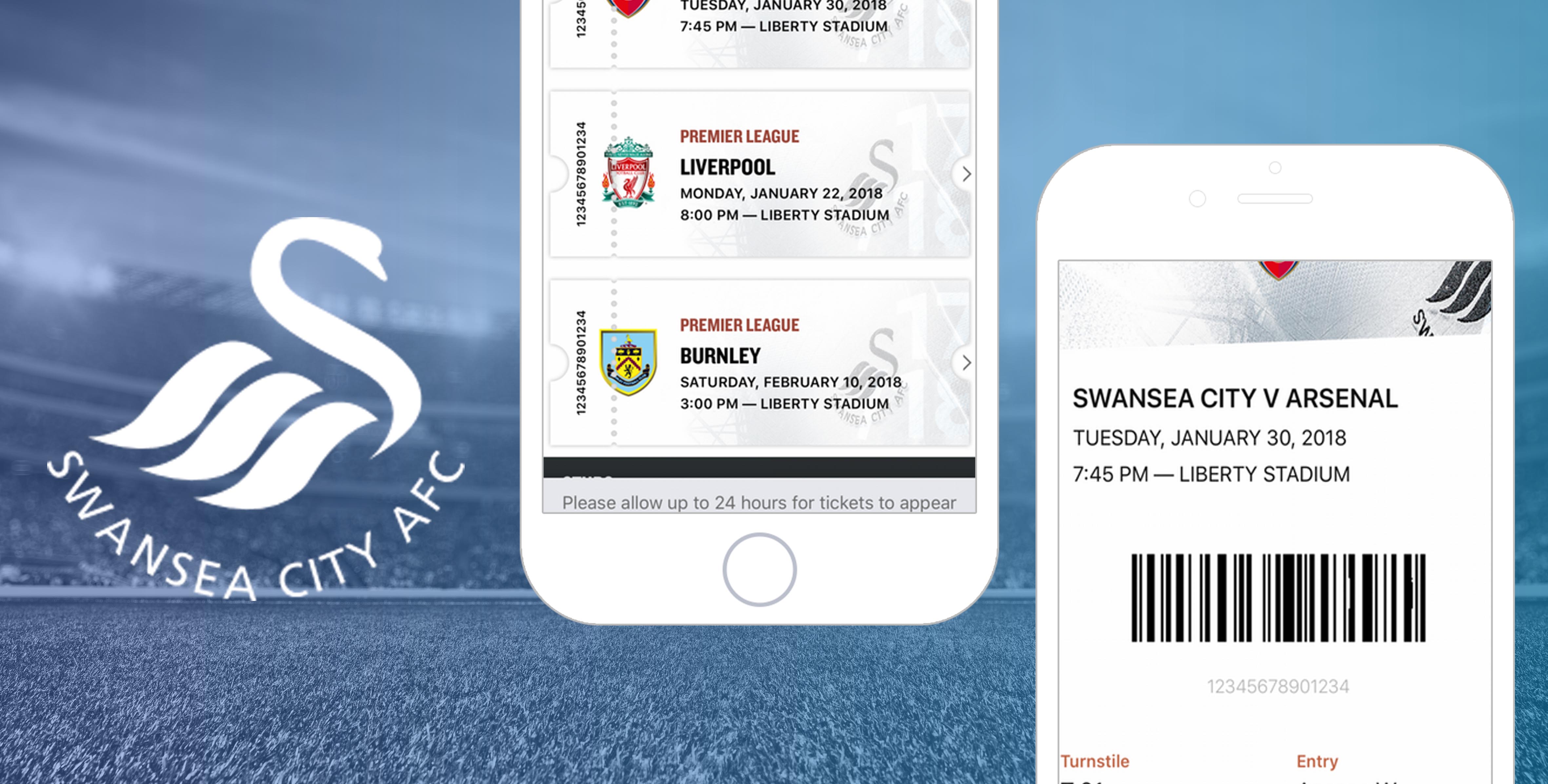 Ticketmaster helps Swansea City deliver In-App ticketing and mobile ticket delivery