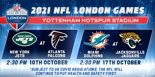 NFL London Games are back for 2021