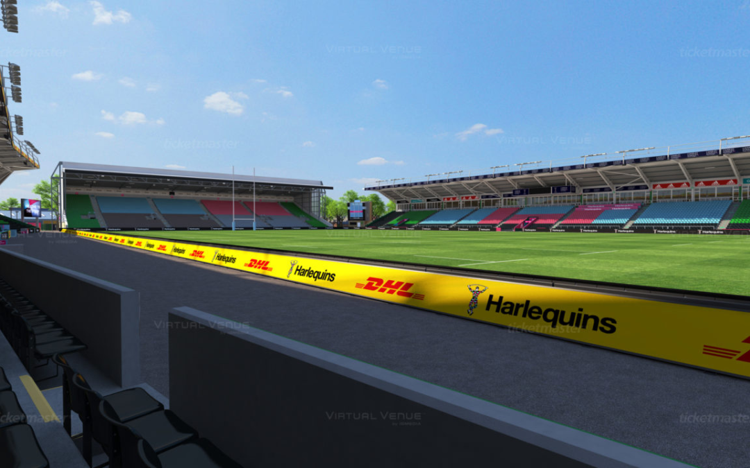 Harlequins become first Premiership club to launch Ticketmaster’s 3D Virtual Venue technology in the UK￼